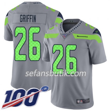 Seattle Seahawks Tröjor Shaquem Griffin 26 Nike Grå 100th - Herr Seattle Seahawks Tröjor Shaquem Griffin 26 Nike Grå 100th - Herr
